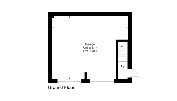 Plots 4 & 5 Garage - Ground Floor